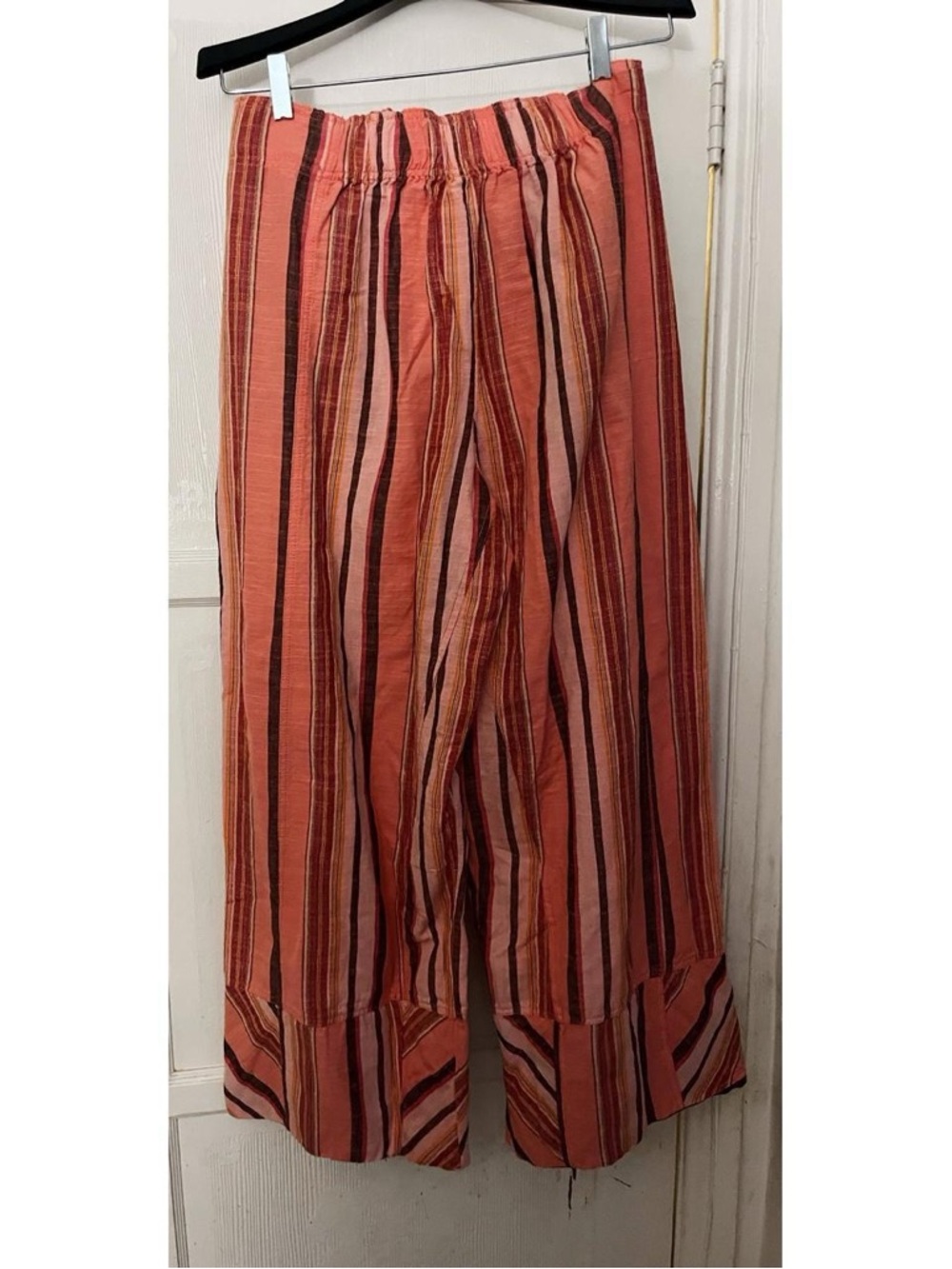 Free People - Day's End Linen Striped Pull-On Pants - Picture 5 of 6